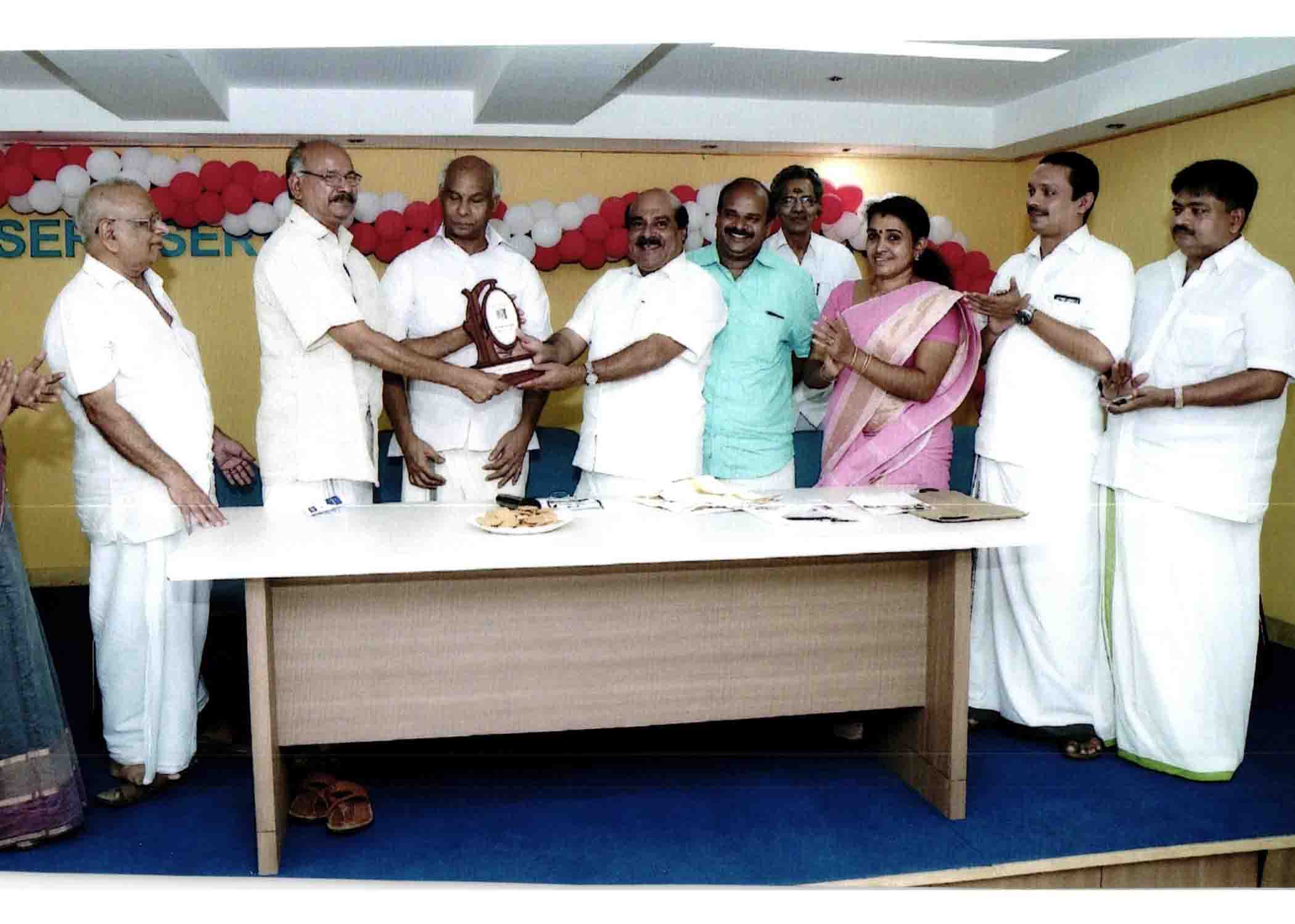 Reception for Sri.Sajeev Maroli,Chairman Malabar Devaswam