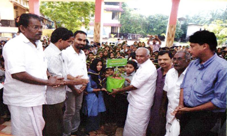 Herbal garden Inauguration at GMUPS Chennamangaloor